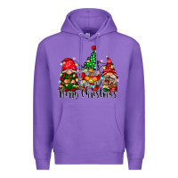 Purple merry christmas gnomes Premium Hoodie - CowhideDigitalArt