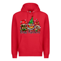Red merry christmas gnomes Premium Hoodie - CowhideDigitalArt