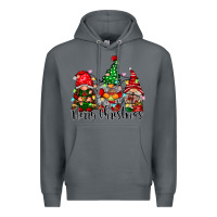 Rock merry christmas gnomes Premium Hoodie - CowhideDigitalArt