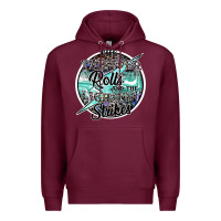 Burgundy the thunder rolls and the lightnin strikes Premium Hoodie - SublimationCraftShop