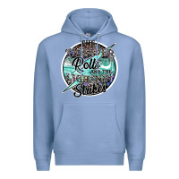Colony Blue the thunder rolls and the lightnin strikes Premium Hoodie - SublimationCraftShop