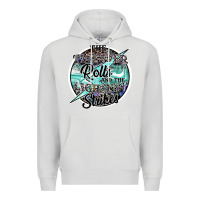 Dove Grey the thunder rolls and the lightnin strikes Premium Hoodie - SublimationCraftShop