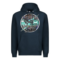 Navy the thunder rolls and the lightnin strikes Premium Hoodie - SublimationCraftShop