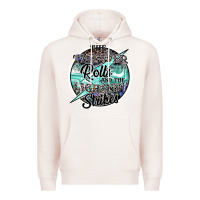 Pale Pink the thunder rolls and the lightnin strikes Premium Hoodie - SublimationCraftShop