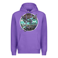 Purple the thunder rolls and the lightnin strikes Premium Hoodie - SublimationCraftShop