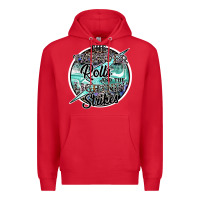 Red the thunder rolls and the lightnin strikes Premium Hoodie - SublimationCraftShop