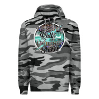 Slate Camo the thunder rolls and the lightnin strikes Premium Hoodie - SublimationCraftShop