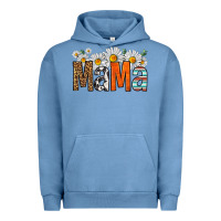 Pigment Pebble Blue western daisies mama Urban Hoodie - HRA Design Shop