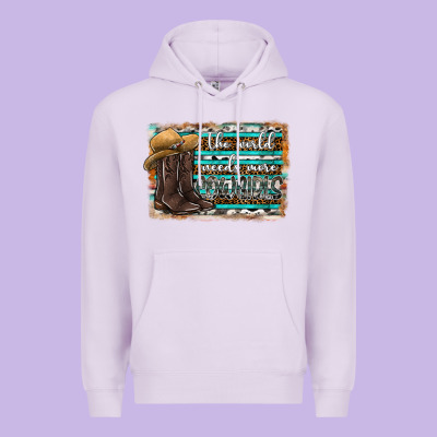 The World Needs More Cowgirls Premium Hoodie Designed By Sublimationcraftshop