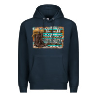 Navy the world needs more cowgirls Premium Hoodie - SublimationCraftShop