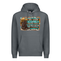 Rock the world needs more cowgirls Premium Hoodie - SublimationCraftShop