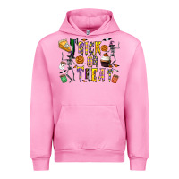 Fuchsia Pink trick or treat Urban Hoodie - CowhideDigitalArt