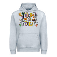 Heather Grey trick or treat Urban Hoodie - CowhideDigitalArt