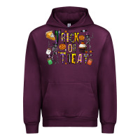 Mauve Wine trick or treat Urban Hoodie - CowhideDigitalArt