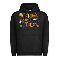 Pigment Black trick or treat Urban Hoodie - CowhideDigitalArt