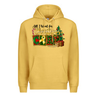 Antique Gold all i want for christmas is cure childhood cancer Premium Hoodie - FaDigitalArtStudio