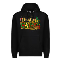 Black all i want for christmas is cure childhood cancer Premium Hoodie - FaDigitalArtStudio