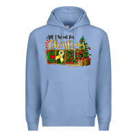 Colony Blue all i want for christmas is cure childhood cancer Premium Hoodie - FaDigitalArtStudio
