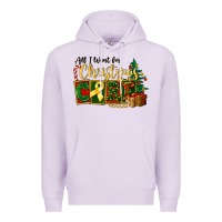 Lilac all i want for christmas is cure childhood cancer Premium Hoodie - FaDigitalArtStudio