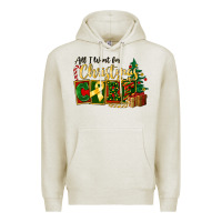 Oatmeal Heather all i want for christmas is cure childhood cancer Premium Hoodie - FaDigitalArtStudio