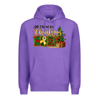 Purple all i want for christmas is cure childhood cancer Premium Hoodie - FaDigitalArtStudio
