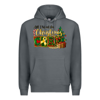 Rock all i want for christmas is cure childhood cancer Premium Hoodie - FaDigitalArtStudio