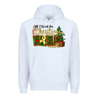 White all i want for christmas is cure childhood cancer Premium Hoodie - FaDigitalArtStudio