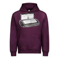 Mauve Wine wrist coach Urban Hoodie - FaDigitalArtStudio