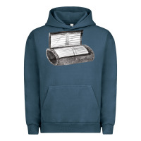 Pigment Midnight Navy wrist coach Urban Hoodie - FaDigitalArtStudio