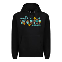 Black made to worship with sunflowers Premium Hoodie - HRA Design Shop