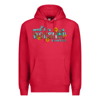 Cardinal made to worship with sunflowers Premium Hoodie - HRA Design Shop