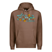 Chestnut made to worship with sunflowers Premium Hoodie - HRA Design Shop