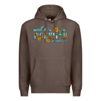 Coffee made to worship with sunflowers Premium Hoodie - HRA Design Shop