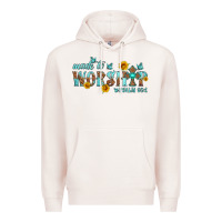 Pale Pink made to worship with sunflowers Premium Hoodie - HRA Design Shop
