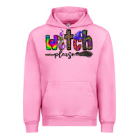 Fuchsia Pink witch please Urban Hoodie - CowhideDigitalArt