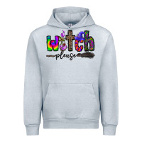 Heather Grey witch please Urban Hoodie - CowhideDigitalArt