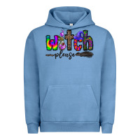 Pigment Pebble Blue witch please Urban Hoodie - CowhideDigitalArt