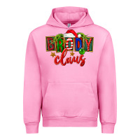 Fuchsia Pink Christmas brody claus Urban Hoodie - FaDigitalArtStudio