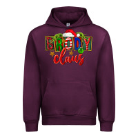 Mauve Wine Christmas brody claus Urban Hoodie - FaDigitalArtStudio