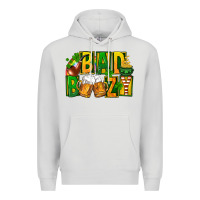 Dove Grey bad boozy st patricks Premium Hoodie - FaDigitalArtStudio