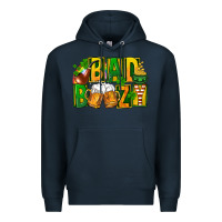 Navy bad boozy st patricks Premium Hoodie - FaDigitalArtStudio