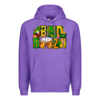 Purple bad boozy st patricks Premium Hoodie - FaDigitalArtStudio
