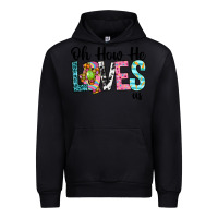 Black Oh how he loves us Urban Hoodie - Neo Western