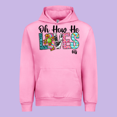 Oh How He Loves Us Urban Hoodie Designed By Neo Western