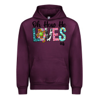 Mauve Wine Oh how he loves us Urban Hoodie - Neo Western