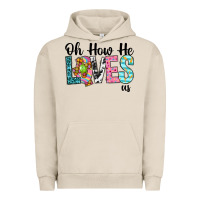 Pigment French Oak Oh how he loves us Urban Hoodie - Neo Western
