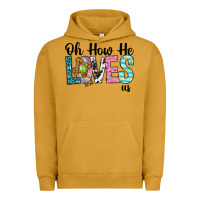 Pigment Peanut Butter Oh how he loves us Urban Hoodie - Neo Western