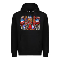 Black Oh my stars chicken 4th of july Premium Hoodie - CowGirlArtShop
