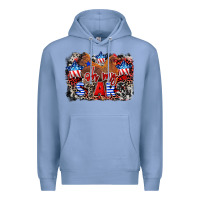 Colony Blue Oh my stars chicken 4th of july Premium Hoodie - CowGirlArtShop