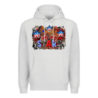 Dove Grey Oh my stars chicken 4th of july Premium Hoodie - CowGirlArtShop